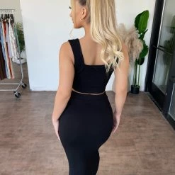 Sabora Tommi Matching Set(Black) Tops