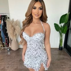 New Pink Gemma Floral Dress(White) Dresses/Rompers