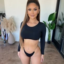 Ree Bees Carina Bikini Set(Black) Tops