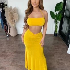 Tresser Tops Celia Skirt Set(Mango)