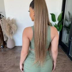 Mega Line Bottoms Kayla Shorts Set(Olive)