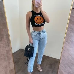 Vibrant Brandon High Rise Skinny Jeans(Blue) Bottoms