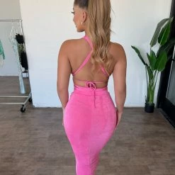 LA Lux Tops Lisa 2 Piece Set(Pink)