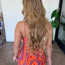 BLANC Dresses/Rompers Barbara Dress(Red/Combo)