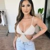 Audrey 3+1 Tops Pamela Cami Bodysuit(Sand)
