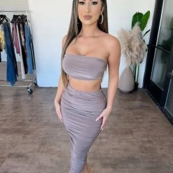 Sabora Tops Susan Matching Set(Mocha)