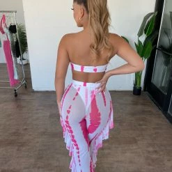 Rivir Tops Melina 3 Piece Set(Fuchsia/White)