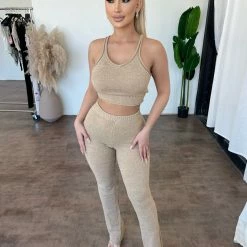 Beyouty Tops Raine Matching Set(Taupe)