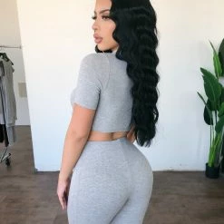 ERIKOOTD Abby Biker Shorts Set(Heather Grey)