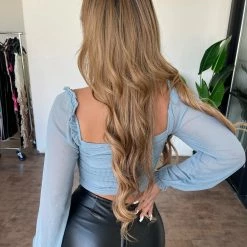 Privy Edith Top(Dusty Blue)