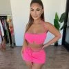 New Pink Belle 2 Piece Set(Neon Pink)