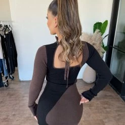 ACOA Dresses/Rompers Ivana Long Sleeve Dress(Black Multi)