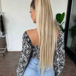 PaperMoon Tops Emery Long Sleeve Top(Black/White)