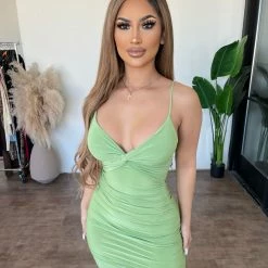 Sabora Madlyn Cami Dress(Pistachio) Dresses/Rompers