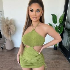 Bear Dance Lina Dress (Green) Dresses/Rompers