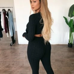 36.5 Eliza Long Sleeve Set(Black)