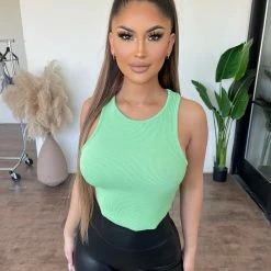 Emory Park Tops Martha Cropped Top(Pale Green)