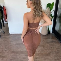 Sabora Penny Skirt Set(Chocolate)