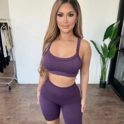 ANWND Elise Waffle Set(Dark Purple)