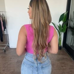 Audrey 3+1 Mabel Cropped Top(Rasberry)