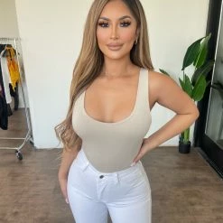 Final Touch Toki U-Neck Bodysuit(Sand)