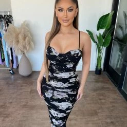 Privy Leonora Dress(Black) Dresses/Rompers