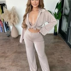 Itzy Skylette Three Piece Set(Tan) Tops