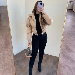 HOT & DELICIOUS Kendra Long Sleeve Jumpsuit(Black)