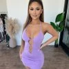 BLANC Hilda Halter Dress(Lavender) Dresses/Rompers