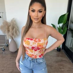 Bear Dance Tops Maddy Cropped Top(Orange)