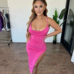 Sage Dresses/Rompers Jessilynn Cami Dress(Pink)