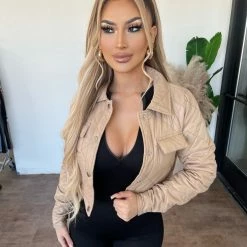 36.5 Glenn Button Quilt Jacket(Khaki) Tops