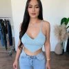 Mable Alexandra Cami Top(Light Blue) Tops