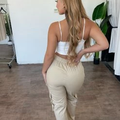 Beige Botany Bottoms Anali Pants(Tan)