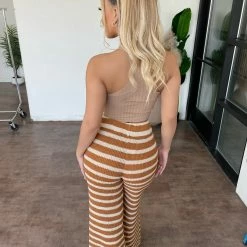 Audrey 3+1 Cassie Knit Flare Pants(Cider)