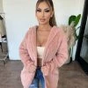 Timing Jacob Fur Cardigan(Dark Pink)