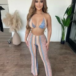 Tresser Matching Sets Silvia Two Piece Set(blue/orange)