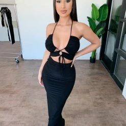 Sabora Jules Cami Skirt Set(Black)