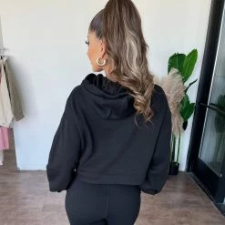 Mind Code Tops Kelly Hoodie(Black)