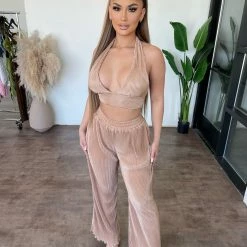 Evenuel Tops Monica Pants Set (Mocha)