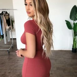 ERIKOOTD Jenny Reversible Short Sleeve Dress(Plum)(FINAL SALE) Dresses/Rompers