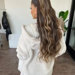 Mono B Carly Furry Jacket(Stone) Tops