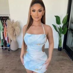 New Pink Josie Dress(Light Blue)