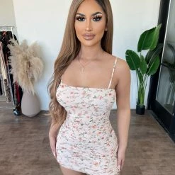 Privy Miley Floral Print Dress(Pink) Dresses/Rompers