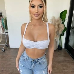 Hey Babe Daysi Cami Top(Heather Grey)