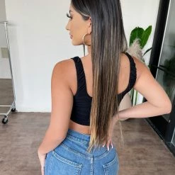 Tic Toc Jenn Tank Top(Black)