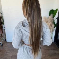 ANWND Liam Cropped Zipper Hoodie(Heather Grey) Tops