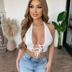 Sky To Moon Alice Cropped Top (Purity)