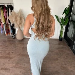 BLANC Ursa Dress(Light Blue/Sage) Dresses/Rompers