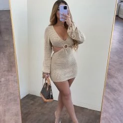 Blue B Dresses/Rompers Vilma Dress(Taupe)